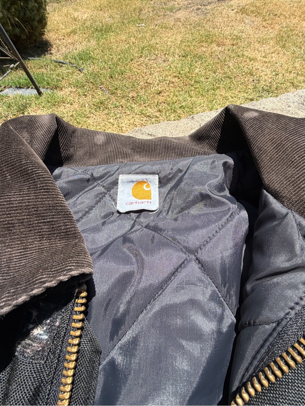 Vintage Carhartt Black Duck Blanket Lined J01 Detroit Work Jacket 2XL US - Picture 11 of 11